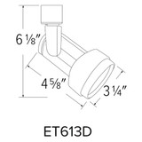 Elco LED Transom™ Track Fixture
