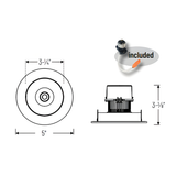 Nora NPR-4RC 4" Pearl LED Round Adjustable Cone Retrofit