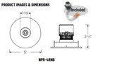 Nora NPR-4RNB 4" Pearl LED Round Bullnose Retrofit