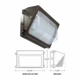 Westgate 120V/277V LED 20-50W WMX Series Multi-Power Medium Non-Cutoff Wall Pack Light