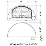 Westgate WPMX Series Half-Moon Wall Pack-Power & CCT Adjustable, Sensor Ready