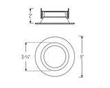 Nora 4" AC Onyx LED Retrofit Reflector with Selectable CCT