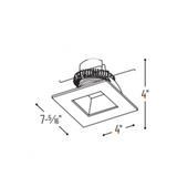 Nora 6" Cobalt Click LED Retrofit, Square Reflector w/Square Aperture