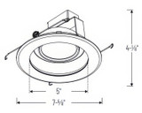 Nora 6" Cobalt LED Adjustable Retrofit, Up to 1200lm