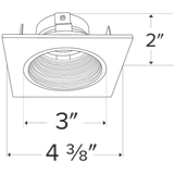 Elco Koto Pex™ 3" Square Adjustable Baffle