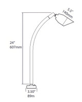 Focus Deck Mount Rotating Swivel Bullet Head LED BBQ Light