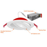 Envision 4" Canless Gimbal Downlight Fire Rated