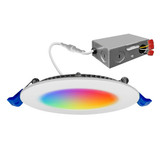 Envision 4" LED Round Smart Downlight with Multicolor Wifi Control