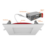 Envision Canless 4" Square Slim Downlight Fire Rated
