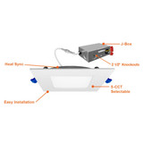Envision 4" LED Square Downlight with Changeable Options