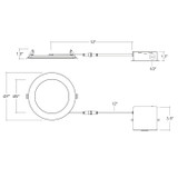 Envision 6" Round Slim Downlight Fire Rated