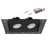 Envision Trimless 4" Square Double Headed Adjustable Gimbal Downlight