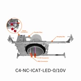 Envision 4" IC Rated Can: New Construction