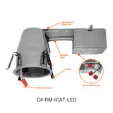 Envision 4" IC Rated Can: Retrofit