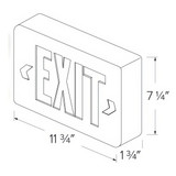 Elco LED Exit Sign, Green or Red Letters