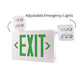 Elco Green LED Exit Sign with LED Emergency Light