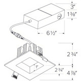 Elco 4" Square LED Recessed Downlight