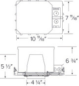Elco 4" 0-10V New Construction 2-Hour Fire Rated Housing