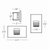 Nora Ari LED Step Light with Interchangeable Face Plate
