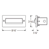 Nora Brick LED Step Light w/ Shroud Face Plate & Selectable-CCT