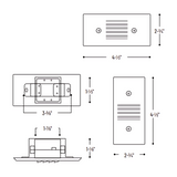Nora LED Mini Louver Step Light
