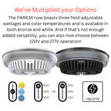RAB PARK34 Field-Adjustable Garage Light
