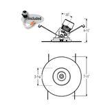 Nora NPR-56RSLA 5/6" Pearl LED Adjustable Slot Retrofit