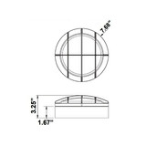 Westgate 120V/277V LED Round Flat Bulkhead Power & CCT Selectable Photocell