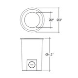 Envision LED Flat Open Lens Well Light