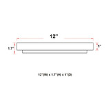Westgate 12" LED Flush Mount w/ Uplight