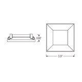 Nora 3" Apollo Square Flangeless Downlight Trim