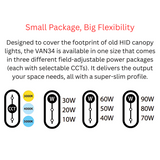 RAB VAN34 Field-Adjustable Canopy Light