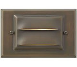 Hinkley 12V LED Frosted Brass Step Light