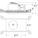Elco 4" New Construction 120/277V IC Airtight Housing For 2 Hour Thermal Lock C-Series