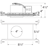 Elco 4" New Construction 120/277V IC Airtight Housing For 2 Hour Thermal Lock C-Series