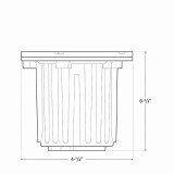Westgate 12V LED 4.625" Height Solid Brass Glass Housing Well Light