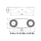 Westgate LED 2-Head Extra High-Output Emergency Light