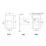 WAC 120V LED Neo Step Wall Illuminator