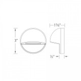 WAC 9V/15V LED Circular Outdoor Deck & Patio Light