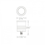 WAC 9V/15V LED Slim Glow Inground Recessed Landscape Light