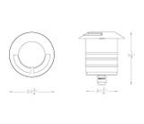 WAC 9V/15V LED Aim Glow Round Single Directional Landscape Light