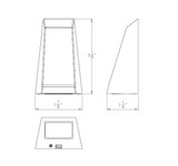 WAC 120V LED Trapezo Architectural Deck & Patio Light