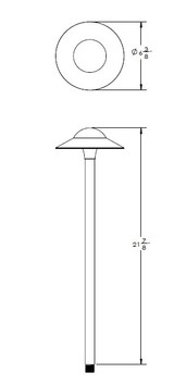 WAC 6" Modern Canopy Cap Design Path Light