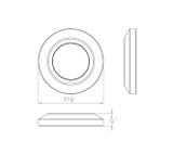 WAC 2" LED Micro Beam Surface Mount Indicator Step Light
