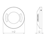 WAC 2" LED Dual Ray Surface Mount Round Bi-Directional Step Light