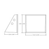 Envision 120V/277V LED Trapezo Glow Modern Wall Light