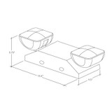 Envision 120V/277V LED Twin Beam Dual Head Emergency Light