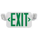 Envision 120V/277V LED Green Exit Pro Duo Exit Sign Emergency Light