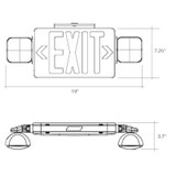 Envision 120V/277V LED Halo Exit Green RC Smart Emergency Light
