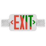 Envision 120V/277V LED Safe Path Red & Green Combo Exit Sign Emergency Light